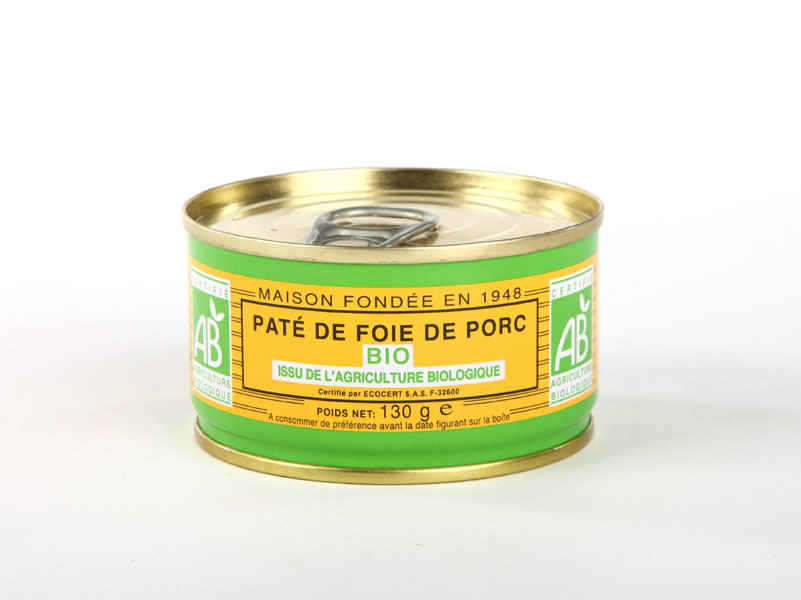 Paté de foie de porc bio